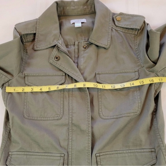 LOFT Women's Olive Military Jacket - XL - Picture 5 of 8